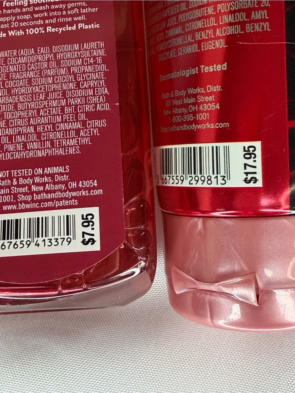 Bath & Body Works Winter Candy Apple - Red Foaming Hand Soap & Body Cream